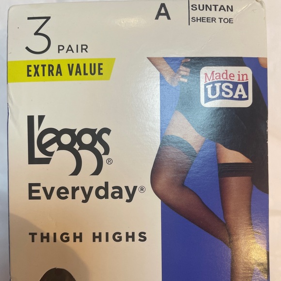 l'eggs Intimates & Sleepwear Stockings Leggs Leggs 3 Pr New Thigh